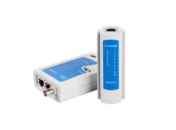 Мережевий тестер LAN для роз'ємів RJ45, RJ12, RJ11 та коаксіального кабелю LANBERG