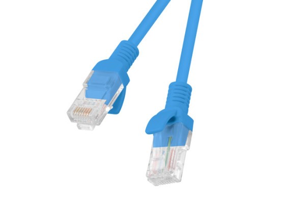 ПАТЧ-КОРД CAT.5E UTP 0,5 м, синій, пройшов випробування Fluke та LANBERG