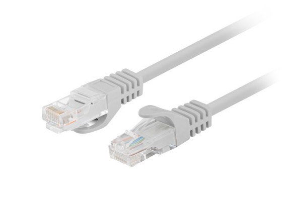 ПАТЧ-КОРД CAT.6 UTP 0,25 м, сірий, пройшов випробування Fluke, LANBERG