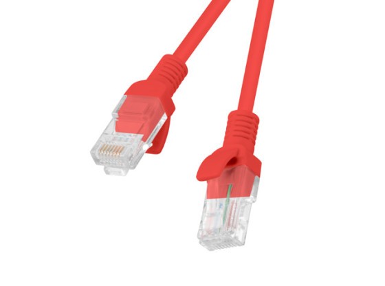 ПАТЧ-КОРД CAT.5E UTP 10 м, червоний, пройшов випробування Fluke та LANBERG