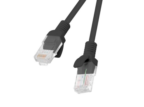 ПАТЧ-КОРД CAT.6 UTP, 3 м, чорний, пройшов випробування Fluke та Lanberg