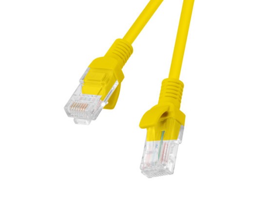 ПАТЧ-КОРД CAT.6 UTP, 2 м, жовтий, пройшов випробування Fluke та Lanberg