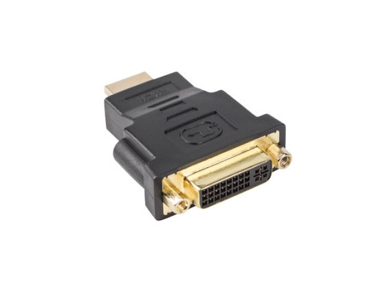 Адаптер HDMI (M) → DVI-D (F) (24+5), Single Link, чорний, LANBERG