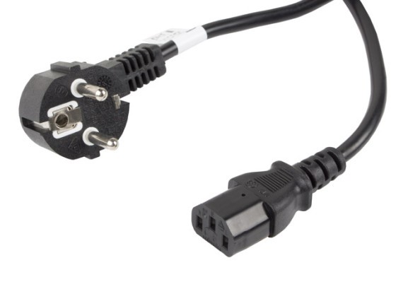 CEE 7/7->IEC 320 C13 ШНУР ЖИВЛЕННЯ 10 м, VDE, чорний, LANBERG