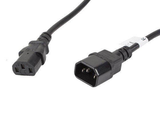 Кабель IEC 320 C13–C14, 5 м, VDE, чорний, LANBERG