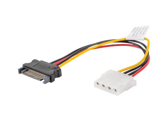 КАБЕЛЬ MOLEX (F) → SATA (M), 15 см, LANBERG