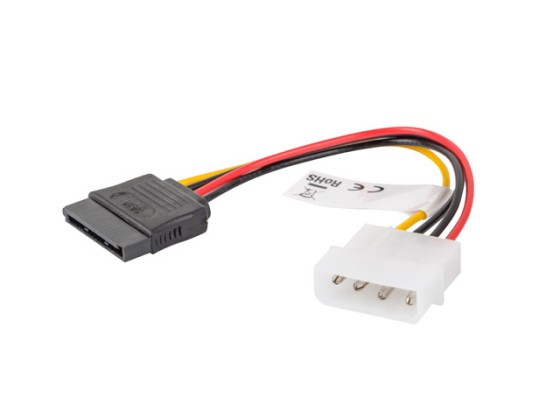 КАБЕЛЬ MOLEX (M) → SATA (F), 15 см, LANBERG