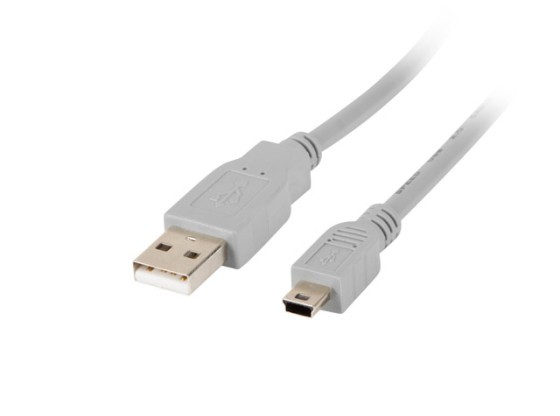 Кабель USB MINI (M) → USB-A (M) 2.0, 1,8 м, сірий (CANON), LANBERG
