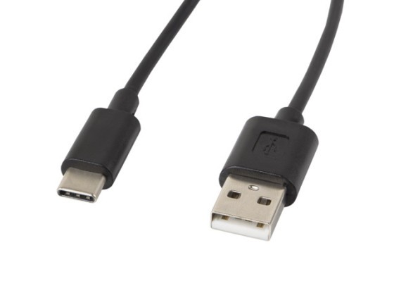 Кабель USB-C (M) → USB-A (M) 2.0, 1,8 м, чорний, LANBERG