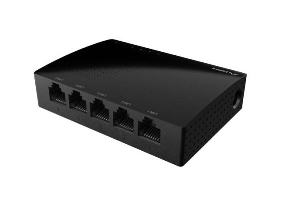 SWITCH LANBERG DSP1-1005 5X 1 ГБ/с, некерований гігабітний Ethernet, настільний, 5 В