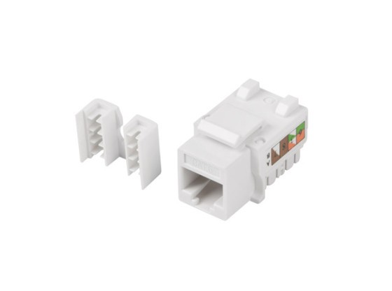 КЛЮЧОВИЙ МОДУЛЬ RJ45->LSA CAT.6 UTP 90° LANBERG ДЛЯ МОНТАЖНОЇ КОРОБКИ