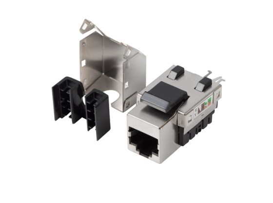 Ключовий модуль RJ45->LSA, Cat.5E, FTP, 90°, LANBERG, для монтажної коробки