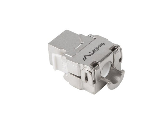 МОДУЛЬ KEYSTONE БЕЗІНСТРУМЕНТНИЙ RJ45->LSA CAT.6A FTP 180° LANBERG
