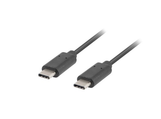 Кабель USB-C M/M 2.0, 0,5 м, чорний, LANBERG