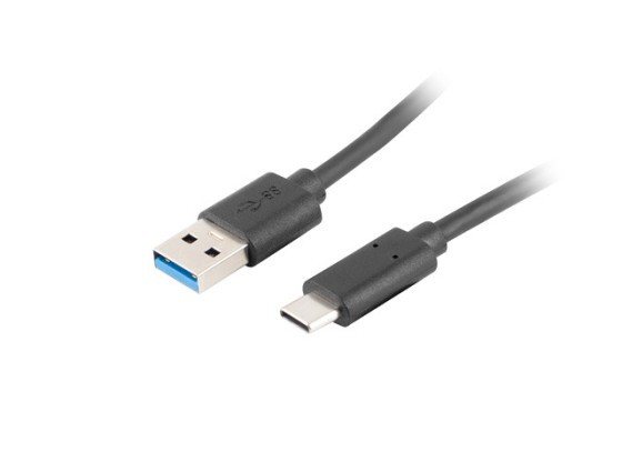 Кабель USB-C (M) → USB-A (M) 3.1, 1 м, чорний, LANBERG