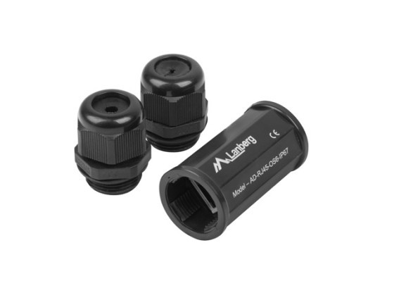 Вбудований з'єднувач RJ45, категорія 6, FTP, водонепроникний, IP67, LANBERG