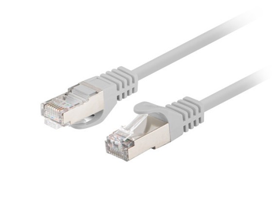 ПАТЧ-КОРД CAT.6 FTP 0,25 м, сірий, пройшов випробування Fluke та Lanberg