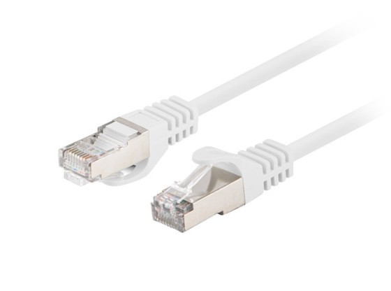 ПАТЧ-КОРД CAT.6 FTP 0,25 м, білий, пройшов випробування Fluke та Lanberg