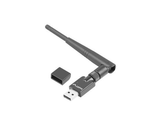USB-адаптер, бездротова мережева карта LANBERG NC-0150-WE N150, 1 зовнішня антена