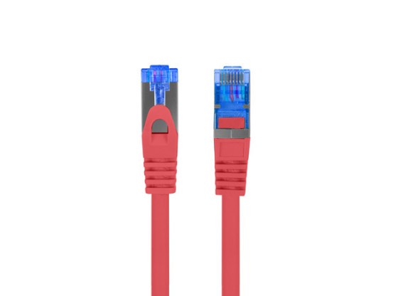ПАТЧ-КОРД CAT.6A S/FTP LSZH CCA 3 м, червоний, пройшов випробування Fluke та Lanberg