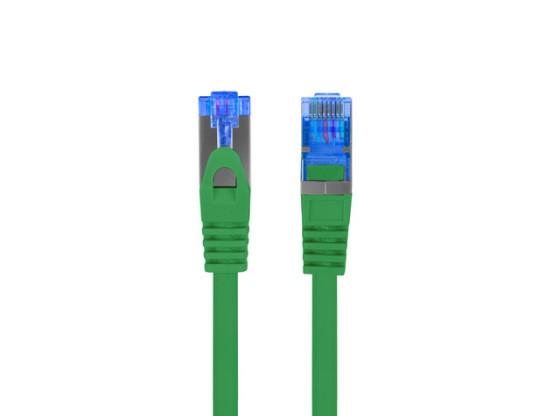 ПАТЧ-КОРД CAT.6A S/FTP LSZH CCA 10 м, зелений, пройшов випробування Fluke та Lanberg