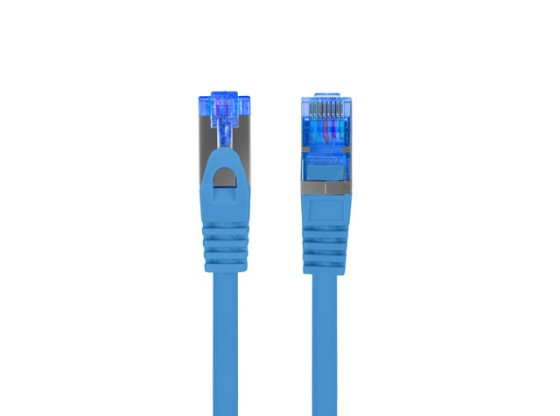 ПАТЧ-КОРД CAT.6A S/FTP LSZH CCA 15 м, синій, пройшов випробування Fluke та Lanberg