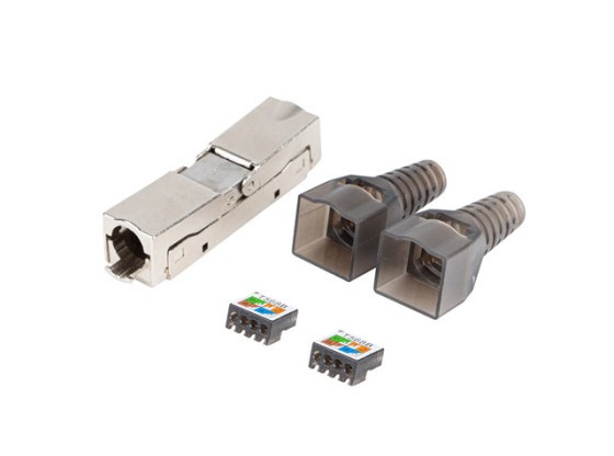 2-х роз'ємний RJ45 CAT6A FTP 8P8C адаптер без використання інструментів LANBERG