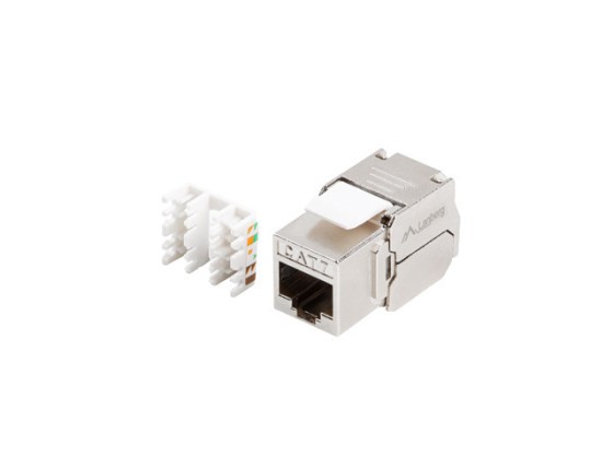 МОДУЛЬ KEYSTONE БЕЗІНСТРУМЕНТНИЙ RJ45 КАТЕГОРІЇ 7 FTP 180° LANBERG