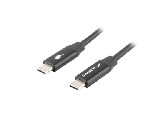 Кабель USB-C M/M 2.0, 0,5 м, Quick Charge 4.0, чорний, LANBERG