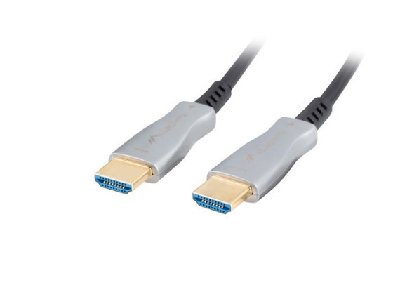 Кабель HDMI M/M V2.0, 40 м, оптичний, чорний, AOC LANBERG