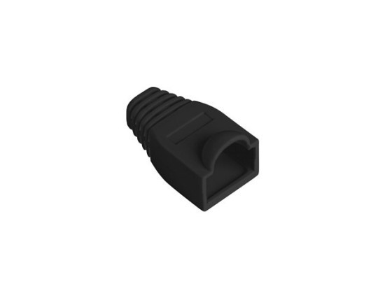 ЗАХИСНИЙ КОЛЕЦЬ RJ45 (КОЖУХ) LANBERG, ЧОРНИЙ (УПАКОВКА ПО 100 ШТ.)