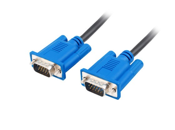 Кабель VGA (саме-саме) довжиною 1,8 м з подвійним екрануванням та феритовим сердечником, чорний, LANBERG