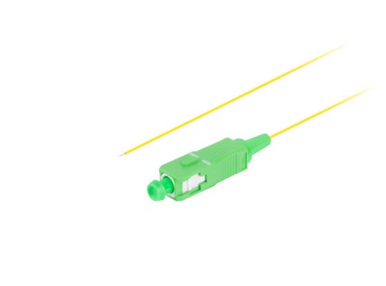Волоконно-оптичний пігтейл SM SC/APC EASY STRIP 9/125 G657A1 2 м, жовтий, LANBERG