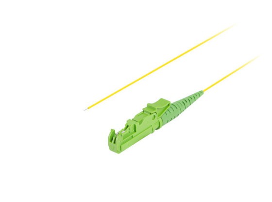 Волоконно-оптичний пігтейл SM LSH/APC EASY STRIP 9/125 G657A1 2 м, жовтий, LANBERG