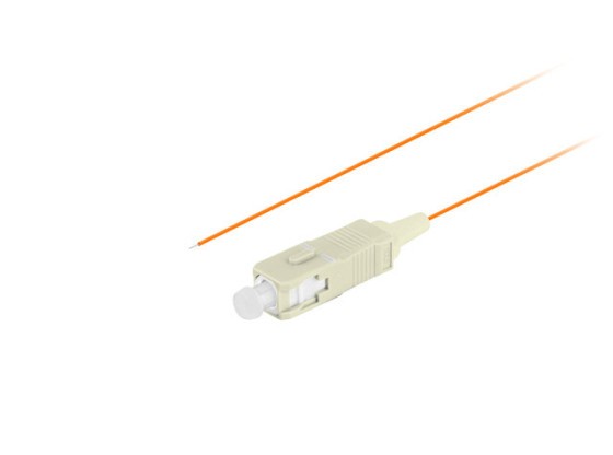 Волоконно-оптичний пігтейл MM SC/UPC OM2 EASY STRIP 50/125, 2 м, помаранчевий, LANBERG