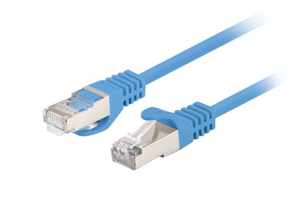 ПАТЧ-КОРД CAT.6 FTP, 0,5 м, синій, пройшов тестування Fluke та Lanberg, упаковка по 10 шт.