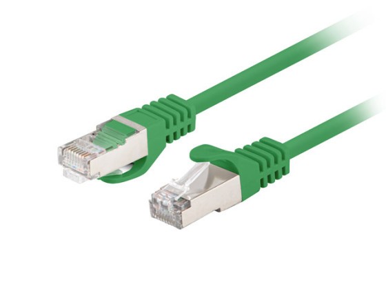 ПАТЧ-КОРД CAT.6 FTP 0,25 м, зелений, пройшов випробування Fluke та LANBERG, упаковка по 10 шт.