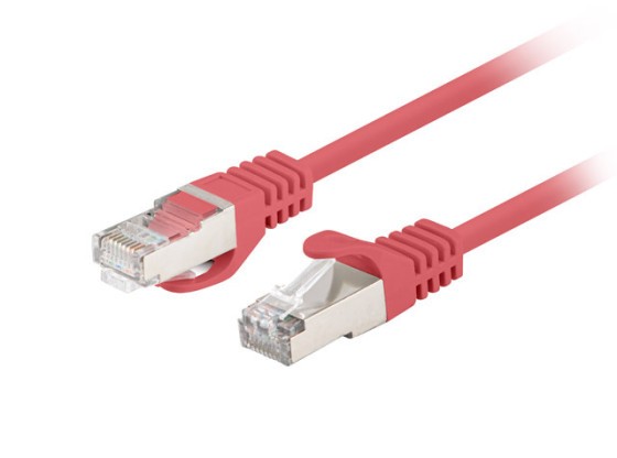 ПАТЧ-КОРД CAT.6 FTP 0,25 м, червоний, пройшов випробування Fluke та LANBERG, упаковка по 10 шт.