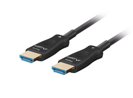 Кабель HDMI M/M V2.1, 40 м, оптичний, чорний, AOC LANBERG