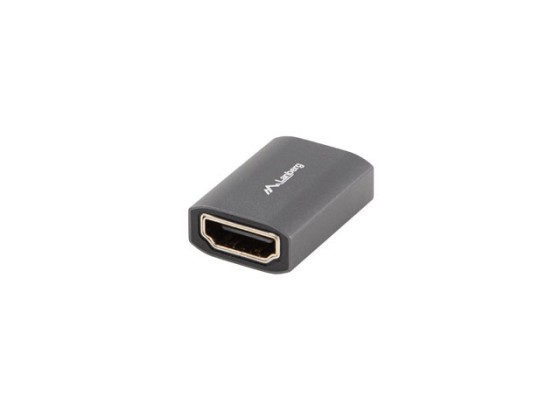 Адаптер HDMI (F) → HDMI (F) 8K, срібний, LANBERG