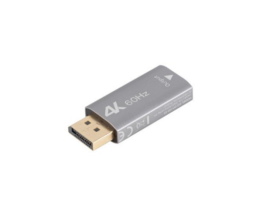 АДАПТЕР DISPLAYPORT (M) → HDMI (F) 4K, СРІБНИЙ, LANBERG