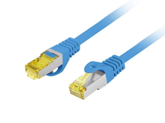 ПАТЧ-КОРД CAT.6A S/FTP LSZH CU 20 м, синій, пройшов випробування Fluke та Lanberg
