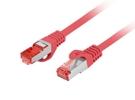 ПАТЧ-КОРД CAT.6 S/FTP LSZH CU 20 м, червоний, пройшов випробування Fluke та Lanberg