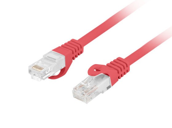 ПАТЧ-КОРД CAT.6 UTP LSZH CU 15 м, червоний, пройшов випробування Fluke та LANBERG