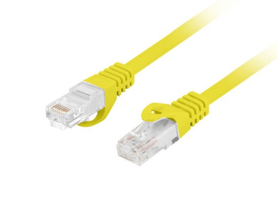 ПАТЧ-КОРД CAT.6 UTP LSZH CU 5 м, жовтий, пройшов випробування Fluke та Lanberg