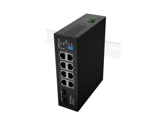 Комутатор LANBERG ILGE-8P-2S-120 POE, 4xBT, 4xAT, 2xSFP, DIN, без функції управління, Gigabit Ethernet