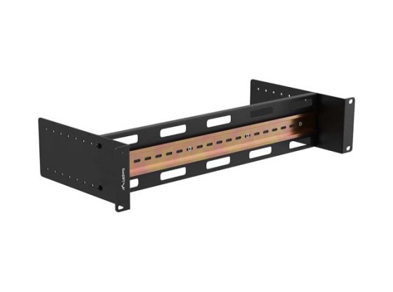 МОНТАЖНА РЕЙКА DIN TS-35 19" 2U, ЧОРНА, LANBERG