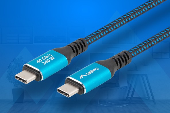 Компанія Lanberg представляє кабелі USB4 для передачі відеосигналу 8K потужністю 240 Вт