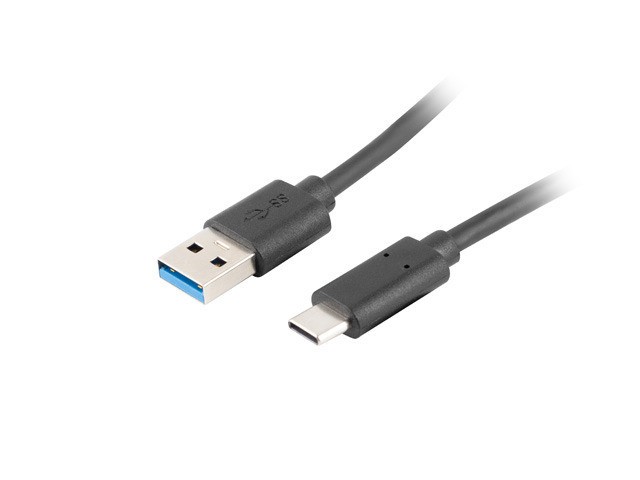 Кабель USB-C (M) → USB-A (M) 3.1, 1 м, чорний, LANBERG