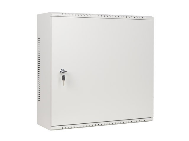 19-дюймова настінна стійка 6U+3U/540×200, низькопрофільна, сіра, LANBERG (у зібраному вигляді)